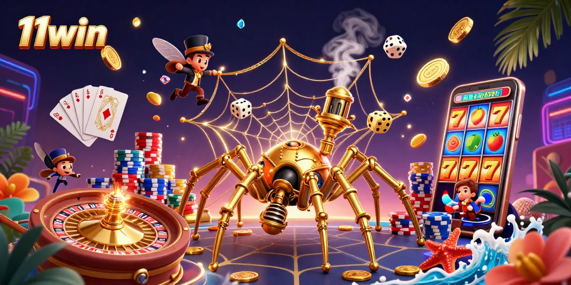 Experience 11win's thrilling casino adventure with dynamic elements and vibrant visuals.