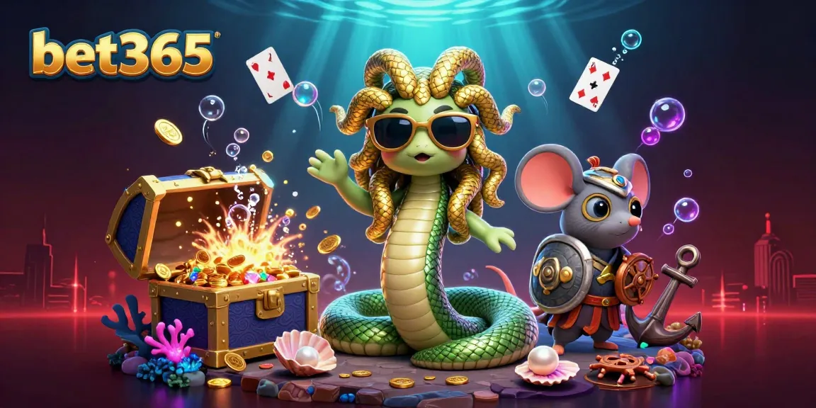 Bet365 players engage with thrilling games in a vibrant casino scene.