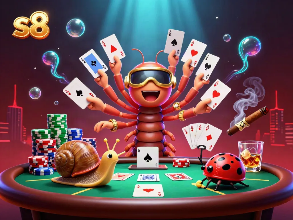 Engage with the thrilling s8 casino experience through dynamic gameplay illustrated with colorful characters and rich table settings.