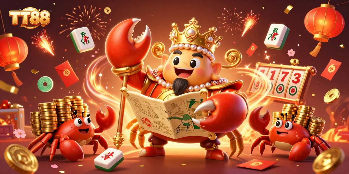 Experience the vibrant gaming world of TT88 with a dynamic scene filled with treasure and excitement.
