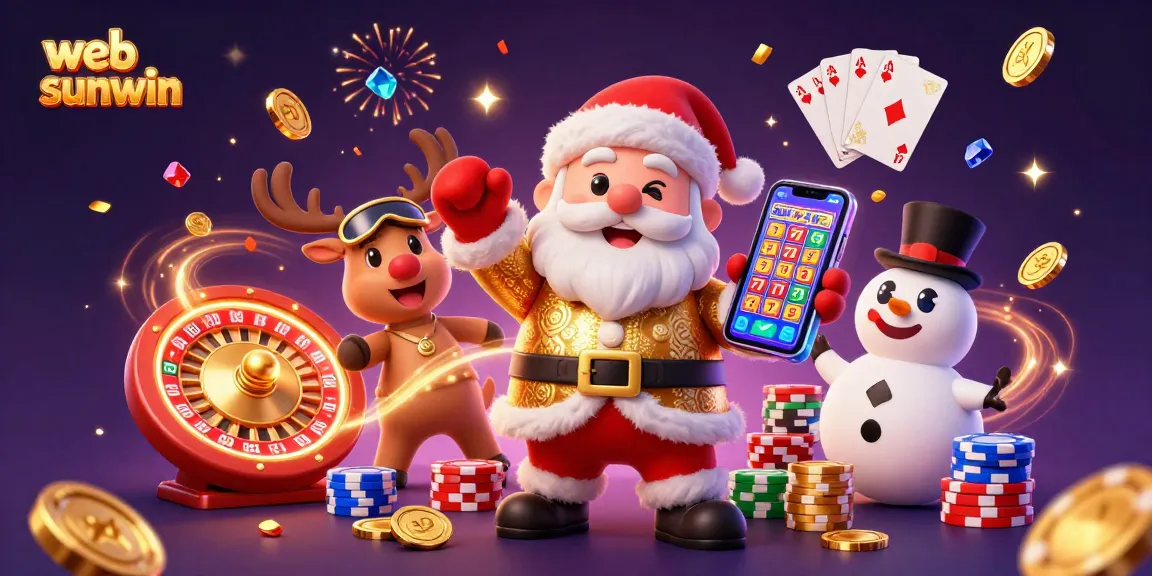 Experience the thrill of web sunwin with Santa and friends as they celebrate big wins at the casino.