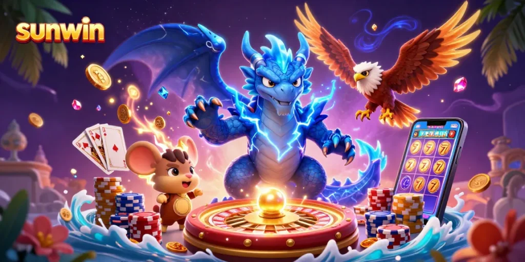 sunwin captivates players with vibrant animations of casino gaming, showcasing exhilarating action and thrilling features